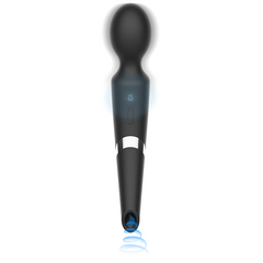 BLACK&SILVER - MASSAGGIATORE E ASPIRATORE IN SILICONE RICARICABILE BECK BLACK