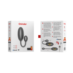 ONINDER - TOKYO UOVO VIBRANTE NERO 7,5 X 3,2 CM APP GRATUITA