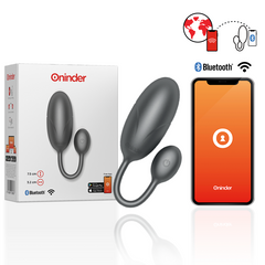 ONINDER - TOKYO UOVO VIBRANTE NERO 7,5 X 3,2 CM APP GRATUITA