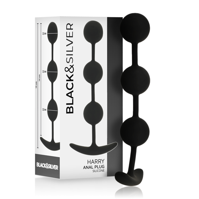 NERO&ARGENTO - HARRY ANAL BEADS 14 CM