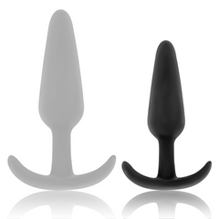 BLACK&SILVER - HANSEL SILICONE LOOP ANAL PLUG TAGLIA S