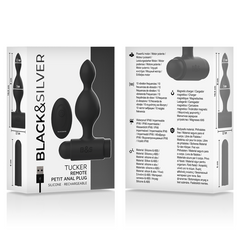 BLACK&SILVER - TELECOMANDO TUCKER PETIT ANAL PLUG IN SILICONE