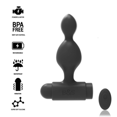 BLACK&SILVER - TELECOMANDO TUCKER PETIT ANAL PLUG IN SILICONE