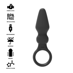 BLACK&SILVER - OZZY POTENTE PLUG ANALE IN SILICONE