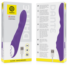 VIBRATORE GALATEA DANTE LILLA COMPATIBILE CON TECNOLOGIA WIRELESS WATCHME