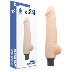 VIBRATORE AUTOLUBRIFICANTE LOVECLONE HARALD 24CM