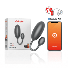 ONINDER - TOKYO UOVO VIBRANTE NERO 7,5 X 3,2 CM APP GRATUITA
