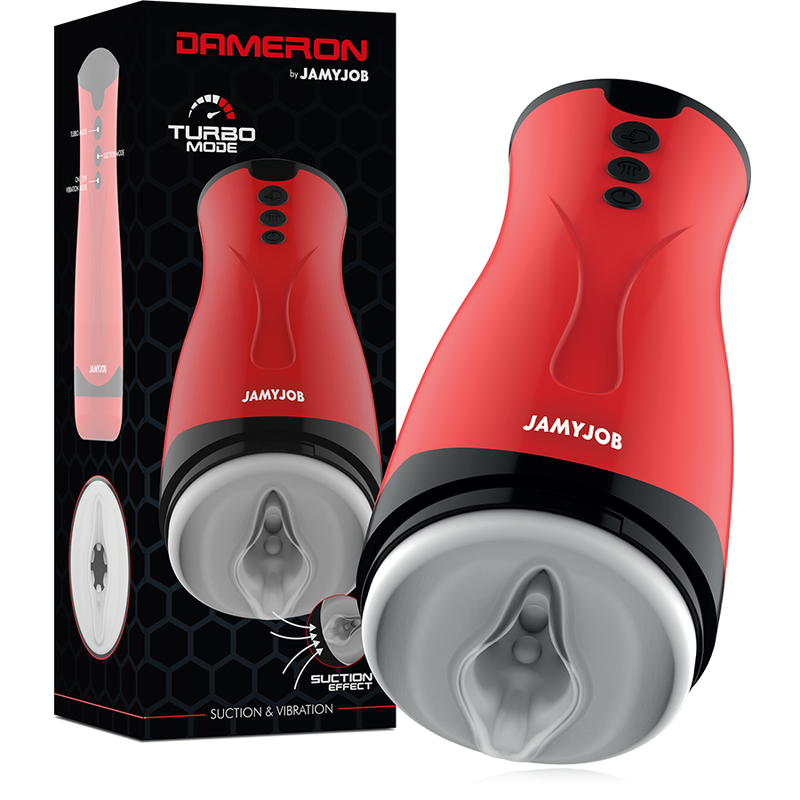 JAMYJOBO - DAMERON MASTURBATORE CON ASPIRAZIONE E VIBRAZIONE