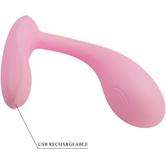 PRETTY LOVE - BAIRD G-SPOT 12 IMPOSTAZIONI DI VIBRAZIONE APP ROSA RICARICABILE