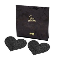 BIJOUX COPRI CAPEZZOLI FLASH A FORMA DI CUORE NERO