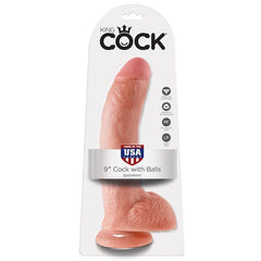 KING COCK 9 "CARNE DI CAZZO CON PALLINE 22,9 CM