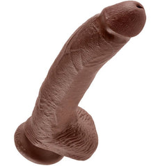 KING COCK 9" CAZZO MARRONE CON SFERE 22,9 CM