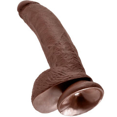 KING COCK 9" CAZZO MARRONE CON SFERE 22,9 CM
