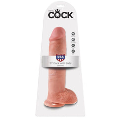 KING COCK 11 "CARNE DI CAZZO CON PALLINE 28 CM
