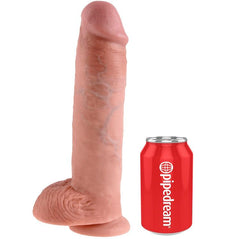 KING COCK 11 "CARNE DI CAZZO CON PALLINE 28 CM