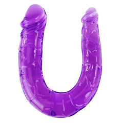 DOPPIO DILDO FLESSIBILE VIOLA
