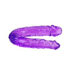 DOPPIO DILDO FLESSIBILE VIOLA