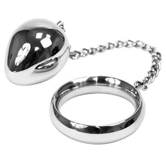 COCK RING IN METALLO 40MM + CATENA