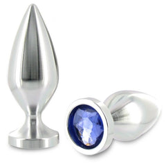 TAPPO ANALE METALLICO CRISTALLO DIAMANTATO GRANDE 10,16 CM
