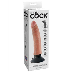 KING COCK 17,78 CM VIBRANTE CARNE DI CAZZO