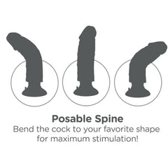 KING COCK CAZZO VIBRANTE 23 CM CON SFERE NERO