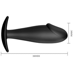 PRETTY LOVE PLUG ANALE IN SILICONE A FORMA DI PENE - NERO