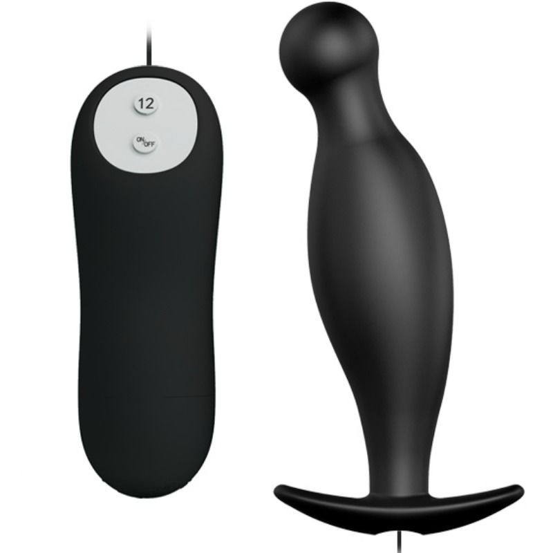PRETTY LOVE PLUG ANALE IN SILICONE CON 12 MODALITÀ DI VIBRAZIONE NERO