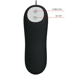 PRETTY LOVE PLUG ANALE IN SILICONE CON 12 MODALITÀ DI VIBRAZIONE NERO