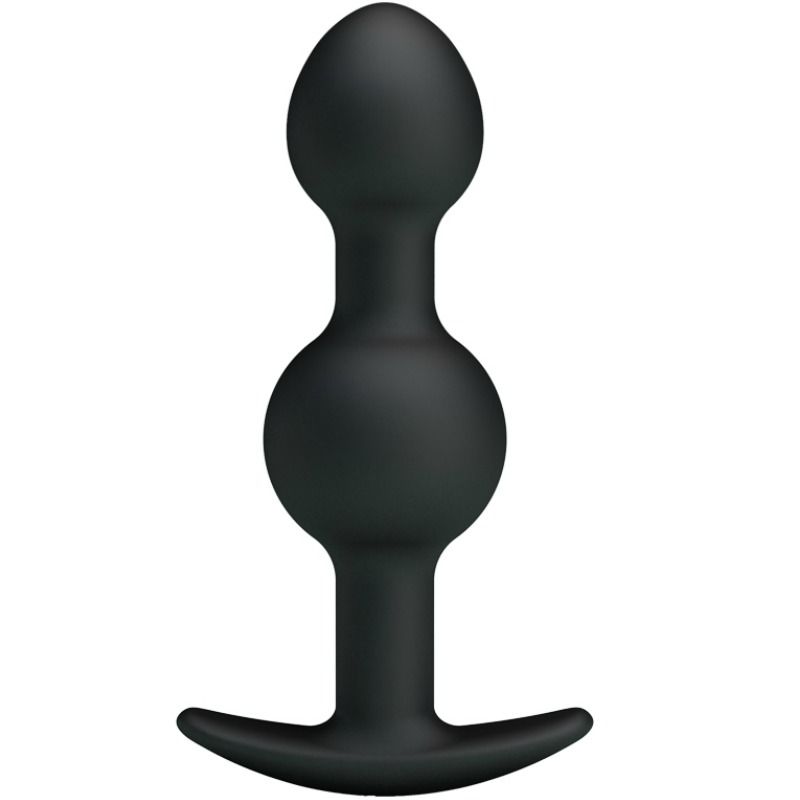 PRETTY LOVE - SFERE ANALI IN SILICONE PER STIMOLAZIONE SPECIALE 10,3 CM - NERO
