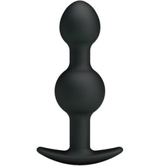 PRETTY LOVE - SFERE ANALI IN SILICONE PER STIMOLAZIONE SPECIALE 10,3 CM - NERO
