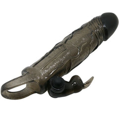 BRAVE MAN COPRIPENE REALISTICO CON RABBIT 16,5 CM NERO