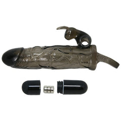 BRAVE MAN COPRIPENE REALISTICO CON RABBIT 16,5 CM NERO