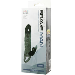 BRAVE MAN COPRIPENE REALISTICO CON RABBIT 16,5 CM NERO