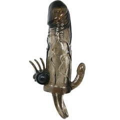 BRAVE MAN COPRIPENE ANALE E VIBRATORE PER IL CLITORIDE 16,5 CM NERO