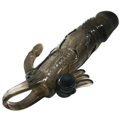 BRAVE MAN COPRIPENE ANALE E VIBRATORE PER IL CLITORIDE 16,5 CM NERO