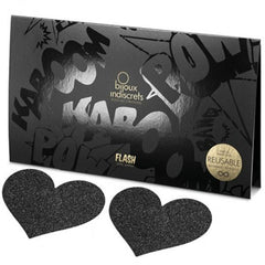 BIJOUX COPRI CAPEZZOLI FLASH A FORMA DI CUORE NERO