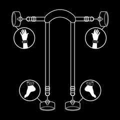 FETISH SUBMISSIVE  POSICI”N MASTER CON 4 ESPOSAS CON FORRO DE NOPRENO