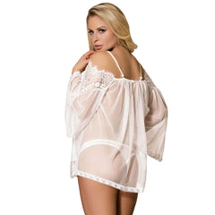 SUBBLIME BABYDOLL BIANCO MANICA SVASATA S / M