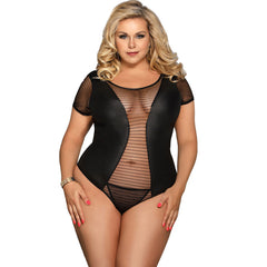 SUBBLIME QUEEN PLUS FETISH TEDDY MANICA CORTA