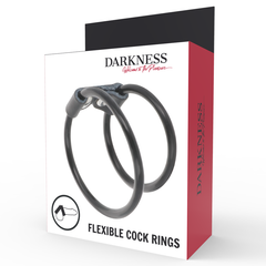ANELLO DOPPIO CAZZO IN PELLE DARKNESS