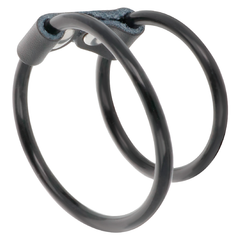 ANELLO DOPPIO CAZZO IN PELLE DARKNESS