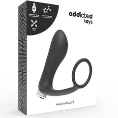 VIBRATORE PROTESICO RICARICABILE addicted TOYS NERO