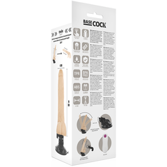 BASECOCK REALISTICO VIBRATORE TELECOMANDO CARNE 19 CM