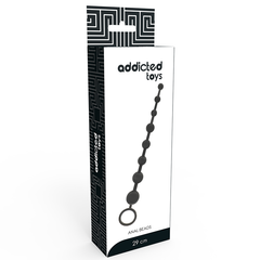 GIOCATTOLI ADDICTED PERLINE ANALI 29CM NERE