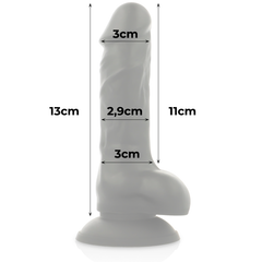 IMBRACATURA COCK MILLER + COCKSIL DENSITÀ SILICONE ARTICOLABILE NERO 13 CM