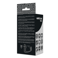 PLUG ANALE DI GIOCATTOLI addicted CON ANELLO IN SILICONE NERO