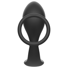 PLUG ANALE DI GIOCATTOLI addicted CON ANELLO IN SILICONE NERO