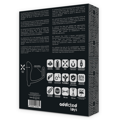 ANELLO PENE CON TELECOMANDO ADDICTED TOYS PLUG ANALE NERO RICARICABILE
