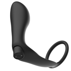 ANELLO PENE CON TELECOMANDO ADDICTED TOYS PLUG ANALE NERO RICARICABILE